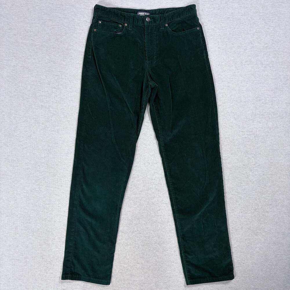 Lands' End Dark Green Corduroy Pants